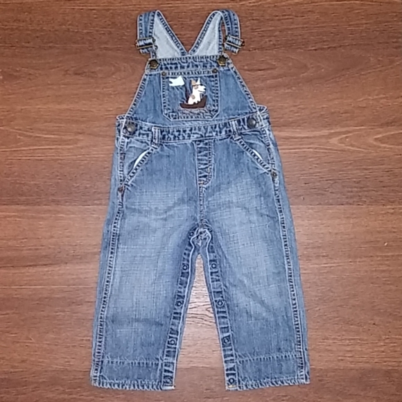 Crazy 8 Toddler Boy long Overalls NEW SZ 18-24M - Picture 1 of 8